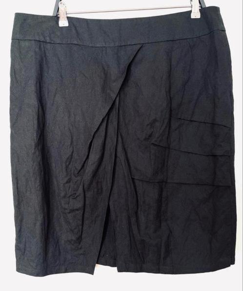 René van der Wyck rok maat 46 [DM], Kleding | Dames, Rokken, Zo goed als nieuw, Maat 46/48 (XL) of groter, Zwart, Onder de knie