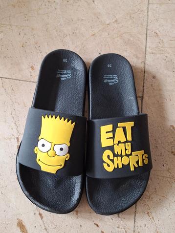 Bart Simpson Slippers Maat 38 beschikbaar voor biedingen