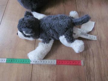 Ikea Livlig superzacht donkergrijs wit pluche Poolhond 26cm beschikbaar voor biedingen