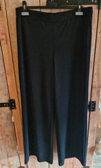 Zwarte wijde pantalon met glitter maat L, Verzenden, Zwart, Maat 42/44 (L), Zo goed als nieuw