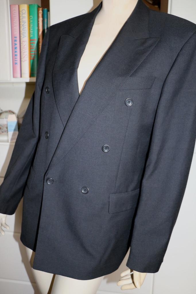 colbert double breasted Francois Roux VIP 50 wol trevira, Kleding | Heren, Kostuums en Colberts, Nieuw, Maat 48/50 (M), Zwart