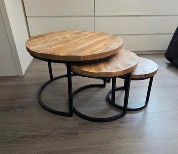 Salontafels salon tafel set mango hout NIEUW beschikbaar voor biedingen