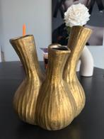 Goudkleurige toetervaas, nog in goede staat, Huis en Inrichting, Woonaccessoires | Vazen, Overige materialen, Overige kleuren