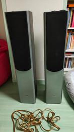Elac SL100 zuil luidsprekers, Zo goed als nieuw, 120 watt of meer, Front, Rear of Stereo speakers, Ophalen
