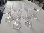 6 Vintage Borrelglaasjes, Ophalen of Verzenden