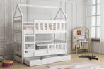 Stapelbed SUZY 160x75 of 180x75 matrassen witte KLEUR, Verzenden, Nieuw, Stapelbed