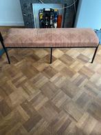 Eetkamer bank bruin velvet, Huis en Inrichting, Minder dan 75 cm, 150 tot 200 cm, Ophalen of Verzenden, Zo goed als nieuw