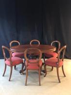 Antieke eethoek, Huis en Inrichting, Complete eetkamers, Ophalen, Gebruikt, Antiek / Klassiek, 4 tot 6 stoelen