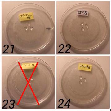 Keus uit veel magnetron plateau / glasplaat groot en klein 