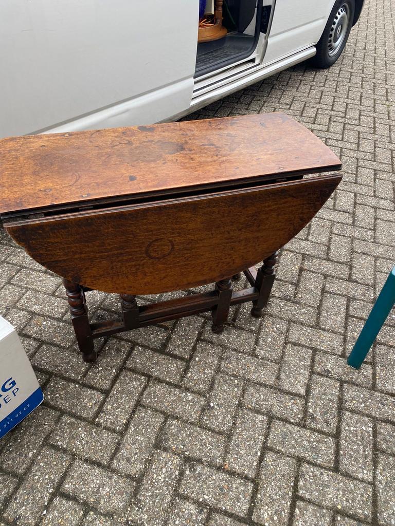 Antieke klaptafel, Antiek en Kunst, Ophalen of Verzenden