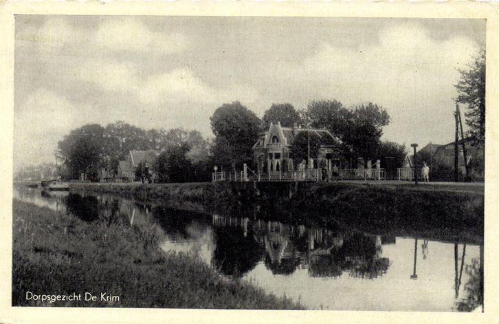 Dorpsgezicht De Krim - 1951 gelopen, Verzamelen, Ansichtkaarten | Nederland, Ongelopen, Noord-Brabant, Voor 1920, Ophalen of Verzenden