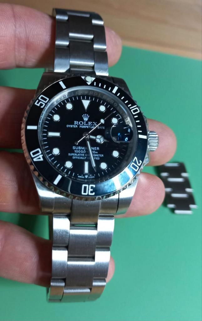 Submariner 1:1, Sieraden, Tassen en Uiterlijk, Horloges | Heren, Zo goed als nieuw, Seiko, Staal, Ophalen of Verzenden