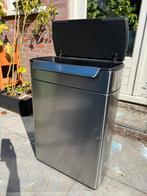 Simple Human prullenbak 2 vakken - Defecte klep, Ophalen, Gebruikt, Met pedaal, 50 tot 75 cm