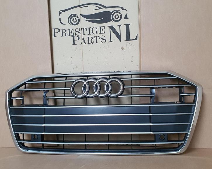 Grill Audi A6 C8 4K S-LINE Origineel Grille 4K0853651B, Auto-onderdelen, Carrosserie en Plaatwerk, Bumper, Voor, Gebruikt, Ophalen of Verzenden