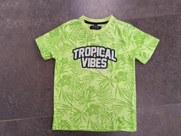 TROPICAL VIBES shirtje, maat 128/134 beschikbaar voor biedingen