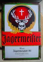 JAGERMEISTER REKLAME - METAAL-, Verzamelen, Merken en Reclamevoorwerpen, Ophalen of Verzenden, Gebruikt, Reclamebord