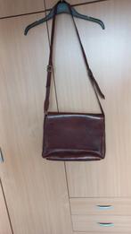 Roodbruine leren schoudertas, Ophalen of Verzenden