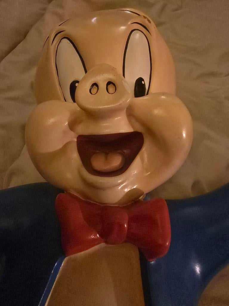 Porky beeld, Verzamelen, Disney, Ophalen, Winnie de Poeh of vrienden, Gebruikt, Beeldje of Figuurtje