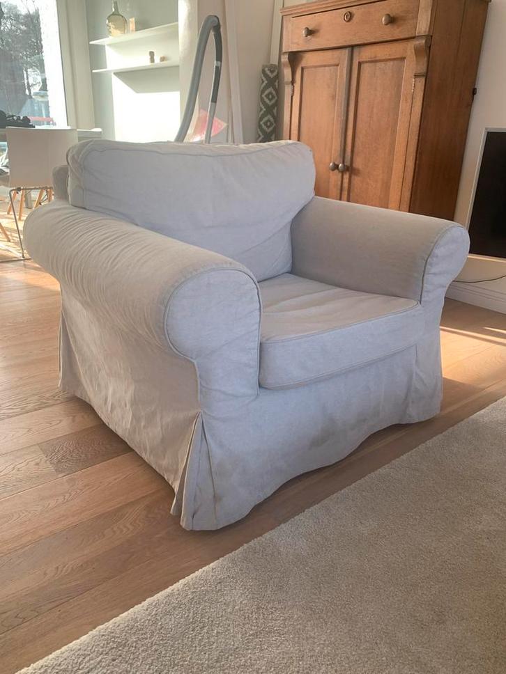 Ikea stoel Ektorp, model Kilanda zgan, Huis en Inrichting, Fauteuils, Zo goed als nieuw, Stof, 75 tot 100 cm, 75 tot 100 cm, Ophalen of Verzenden