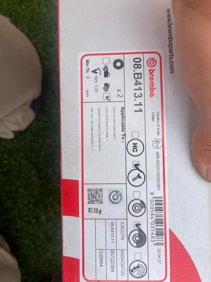 Brembo Remschijven + Blokken Set, Auto-onderdelen, Remmen en Aandrijving, Audi, Seat, Volkswagen, Skoda, Nieuw, Ophalen of Verzenden