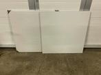 18 stuks horeca tafelbladen wit uni nieuw verpakt 80x80 cm, Ophalen