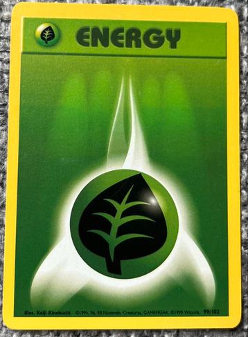 Pokémon Energy kaart - Grass Energy - Base Set beschikbaar voor biedingen
