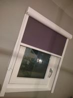 2*.Verduisterend rolgordijn met zijgeleiding, Ophalen, Zo goed als nieuw, Grijs, Minder dan 100 cm