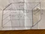 VITRINEKAST  volledig glas met  3 glazen legborden    2 stuk, Ophalen, 50 tot 100 cm, 150 tot 200 cm, 25 tot 50 cm