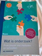 Nel Verhoeven - Wat is onderzoek? Isbn 9789024406937, Ophalen of Verzenden, Zo goed als nieuw, Nel Verhoeven
