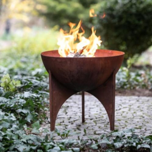 Vuurschaal Diekie S Cortenstaal of Zwart / Plantenbak, Tuin en Terras, Vuurschalen, Nieuw, Ophalen of Verzenden