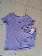 C&A, 2 lila, lichtpaarse t-shirts maat M nieuw, Paars, Nieuw, Korte mouw, C&A