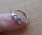 zilveren ring met 3 poezen [256], Sieraden, Tassen en Uiterlijk, Ringen, Verzenden, Dame, Zilver, Zilver