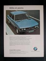 Oude reclame/  Advertentie BMW 2500 etc. (E3), Ophalen of Verzenden, Gelezen, BMW