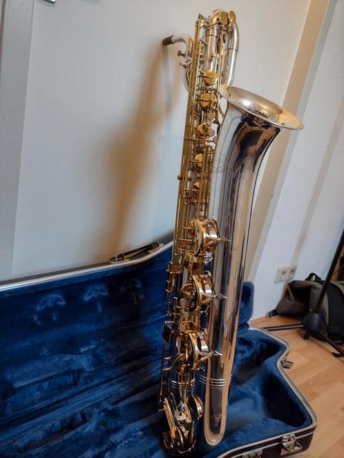 Baritonsax Jupiter 893, Muziek en Instrumenten, Blaasinstrumenten | Saxofoons, Gebruikt, Bariton, Met koffer, Ophalen
