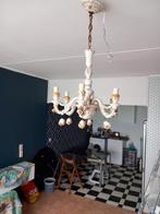 Antiek koperen kroonluchter, Huis en Inrichting, Lampen | Kroonluchters, Ophalen of Verzenden, Zo goed als nieuw