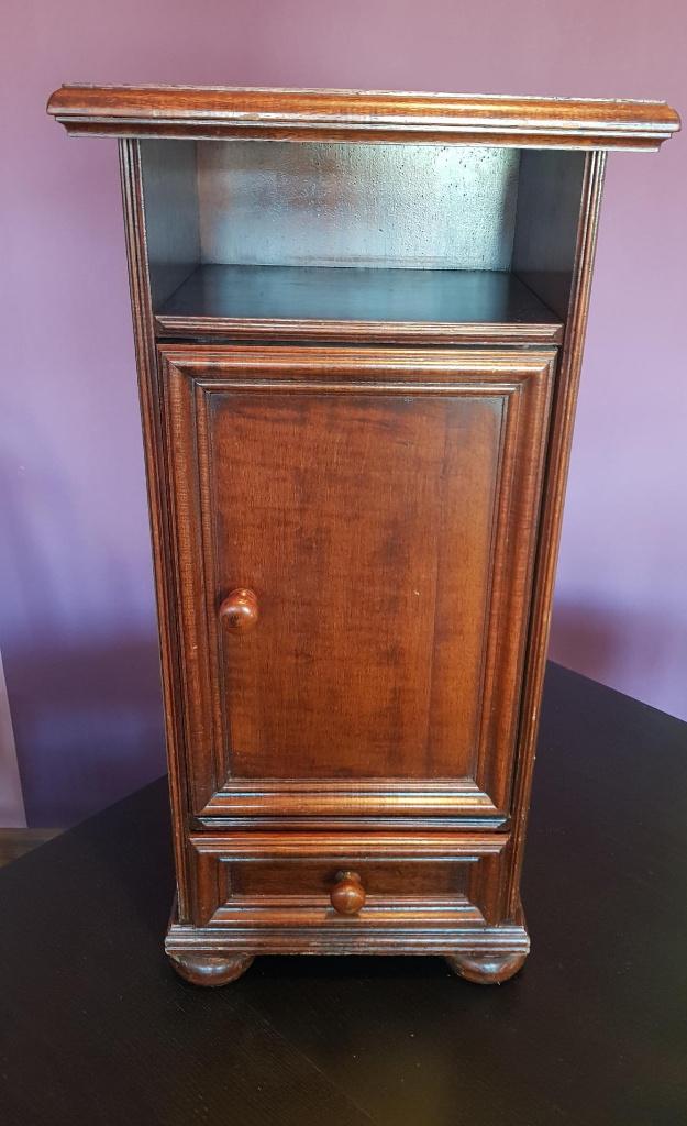 antiek vintage houten kastje bruin hout kast meubel, Antiek en Kunst, Ophalen