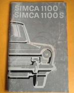 ✅️ ORIGINEEL INSTRUCTIEBOEKJE VOOR SIMCA 1200 & 1100 S, Ophalen of Verzenden