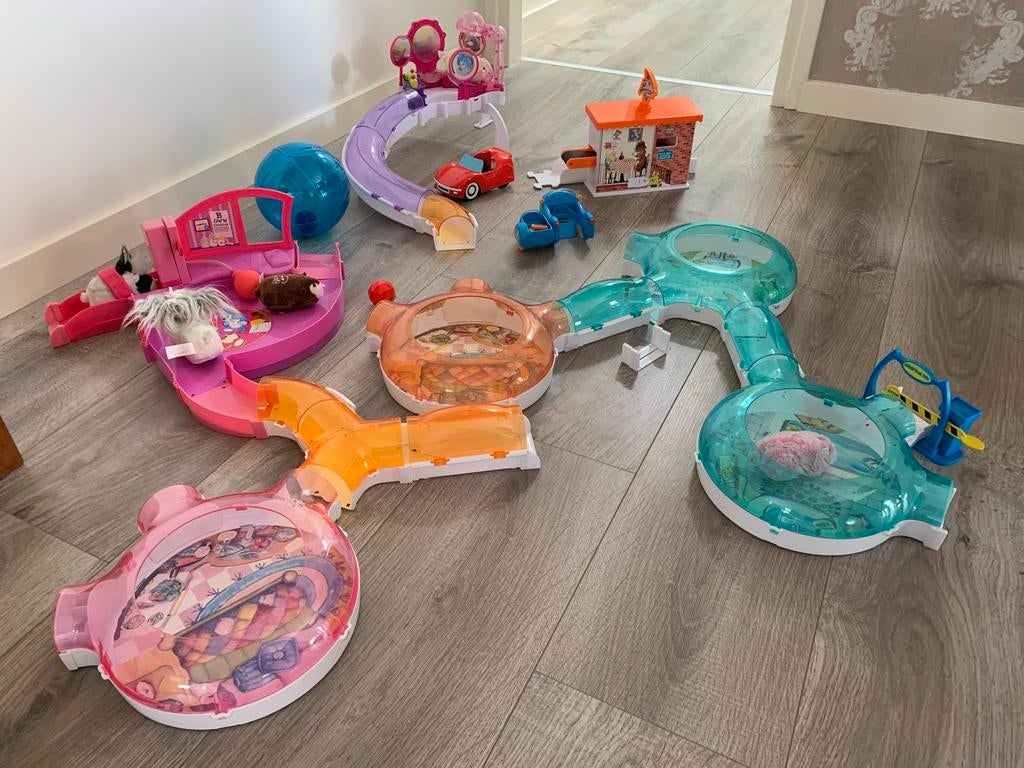 Zhu Zhu Pets Baan, Hamsters en Accessoires - Grote Set, Ophalen of Verzenden, Gebruikt, Jongen of Meisje