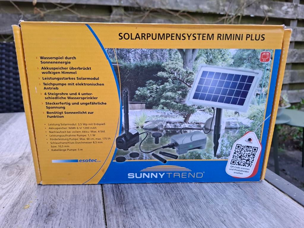 Vijverpomp zonne-energie Rimini 175 plus - Solar-Aqua