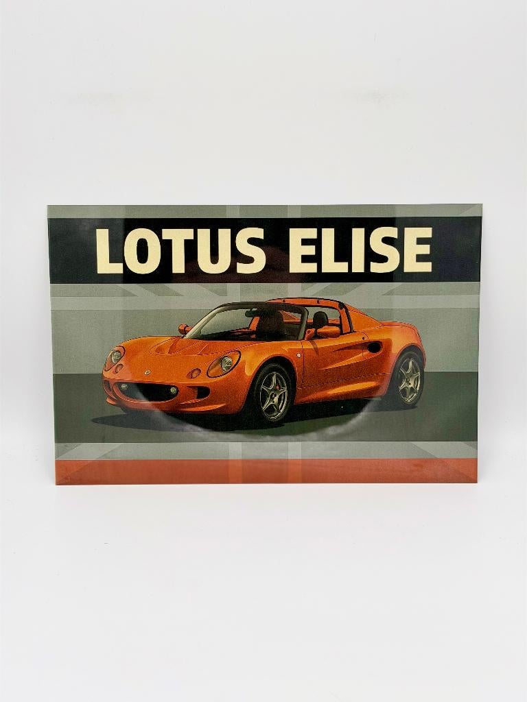 aluminium Lotus Elise bord, Verzamelen, Merken en Reclamevoorwerpen, Verzenden, Nieuw, Reclamebord