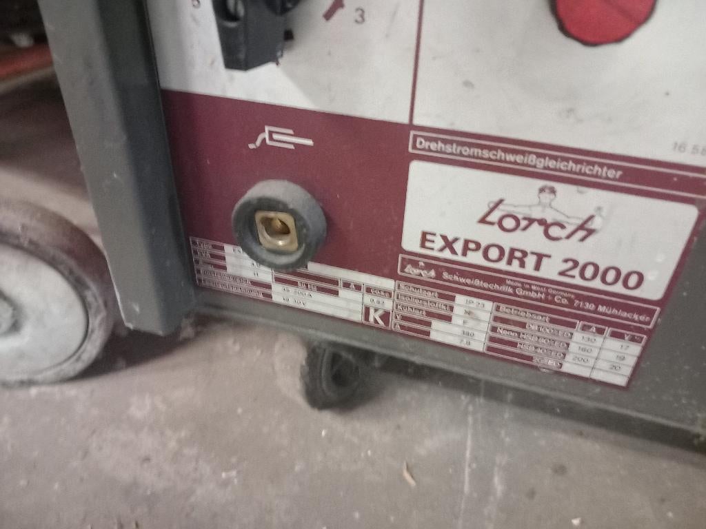 Afgeschermde Gas Lasmachine Lorch Export 2000, Ophalen, Gebruikt, 150 tot 250 ampère, Co2