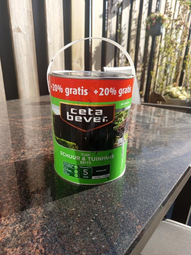 CetaBever Tuinbeits Antraciet 2,5 L +20%, Ophalen