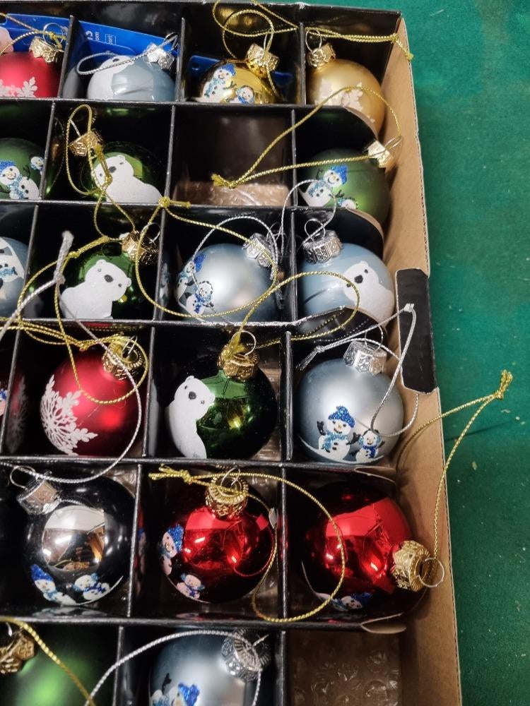 kerstballen met afbeelding glas [b246], Diversen, Kerst, Ophalen of Verzenden, 'T Olde Gre-j, Info@toldegrej.nl, Endepoelstraat 20f Didam