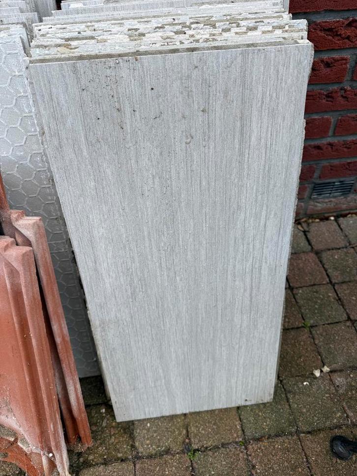 36 Grijze tegels met leisteen effect., Doe-het-zelf en Verbouw, Tegels, Gebruikt, Overige typen, Keramiek, 40 tot 60 cm, 20 tot 40 cm