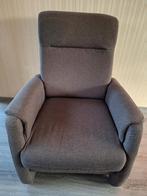 Comfortabele bruine stoffen fauteuil, Ophalen, Gebruikt, Minder dan 75 cm, Stof