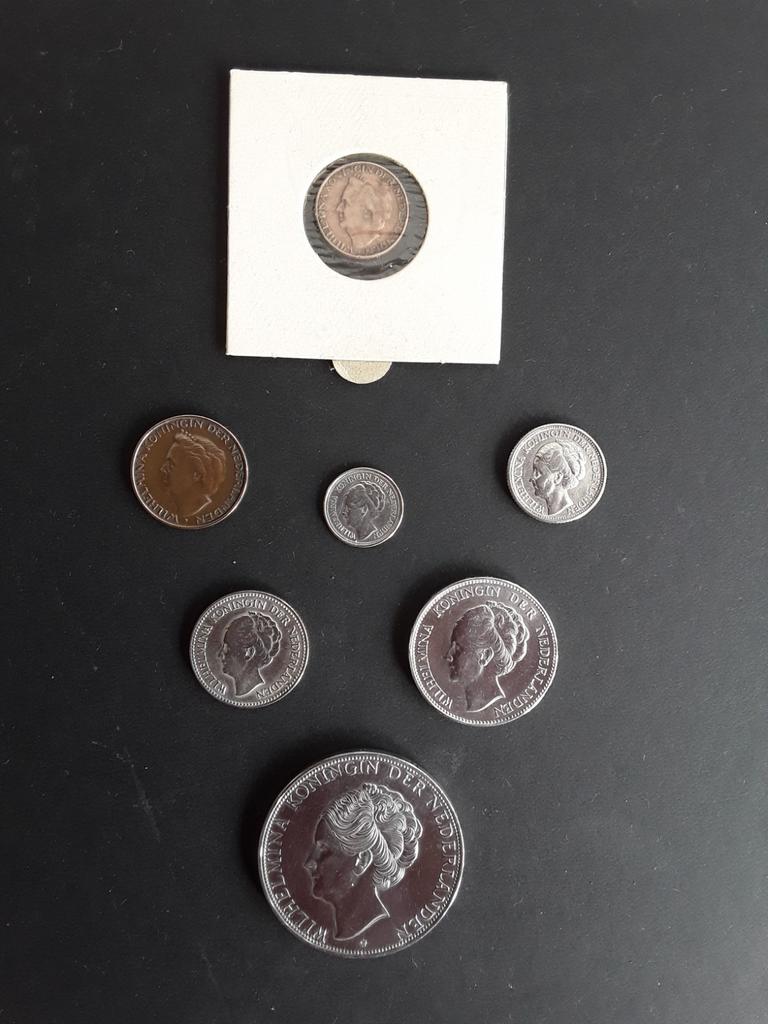 Diverse zilveren munten Wilhelmina, Postzegels en Munten, Munten | Nederland, Ophalen of Verzenden, Koningin Wilhelmina, Zilver