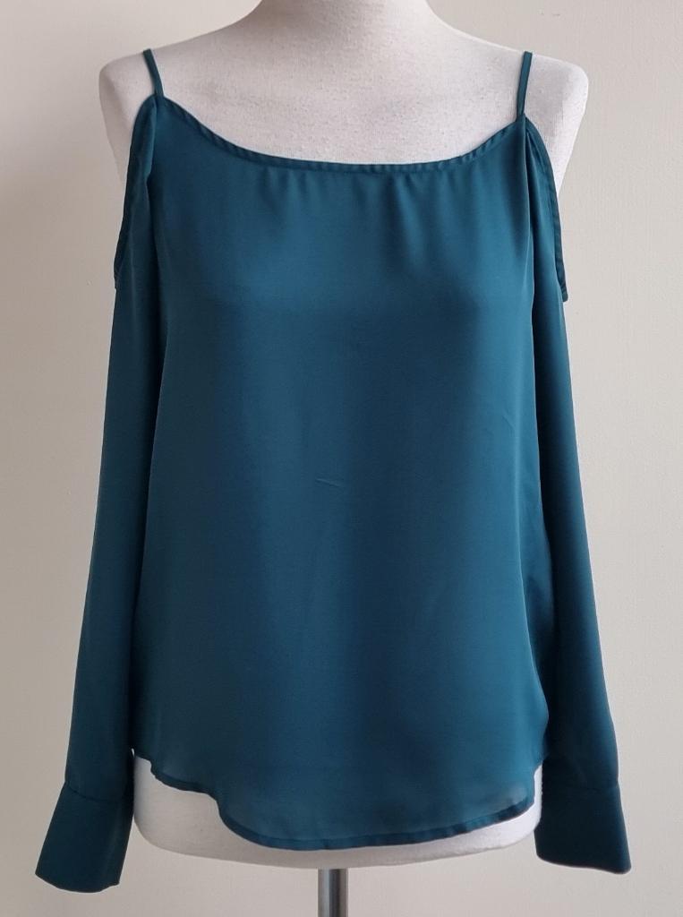 Mint & Berry donkergroene blouse mt. 34, Kleding | Dames, Ophalen of Verzenden, Zo goed als nieuw, Mint & Berry, Maat 34 (XS) of kleiner