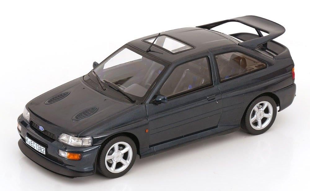 Ford Escort Cosworth 1992 Donkergroen Metallic 1-18 Norev, Hobby en Vrije tijd, Modelauto's | 1:18, Tschuiten@hotmail.com, Auto