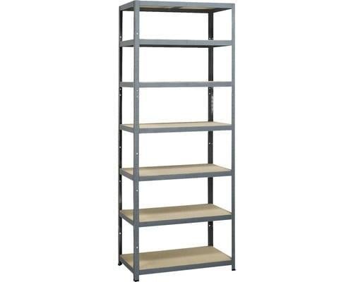 AVASCO Stellingkast Tower L 222x90x45 cm grijs, Ophalen, Zo goed als nieuw