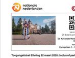 1 efteling ticket voor Zondag 22 maart incl. parkeren, Eén persoon, Ticket of Toegangskaart